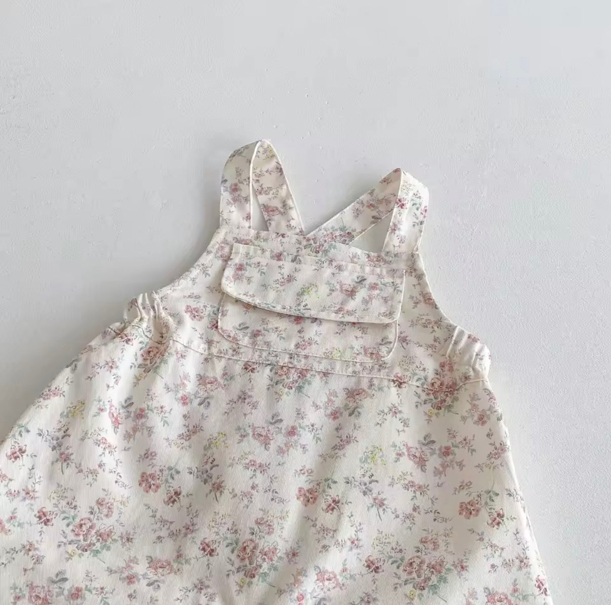 Floral dungarees