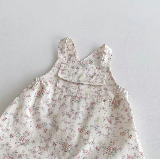 Floral dungarees