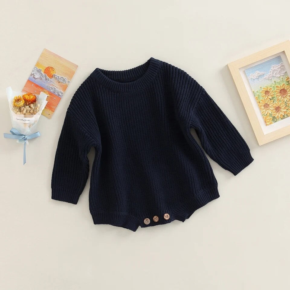 Personalised knitted rompers
