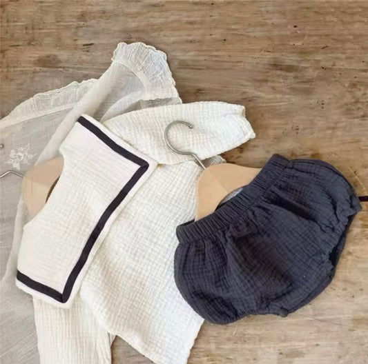 The blue muslin set