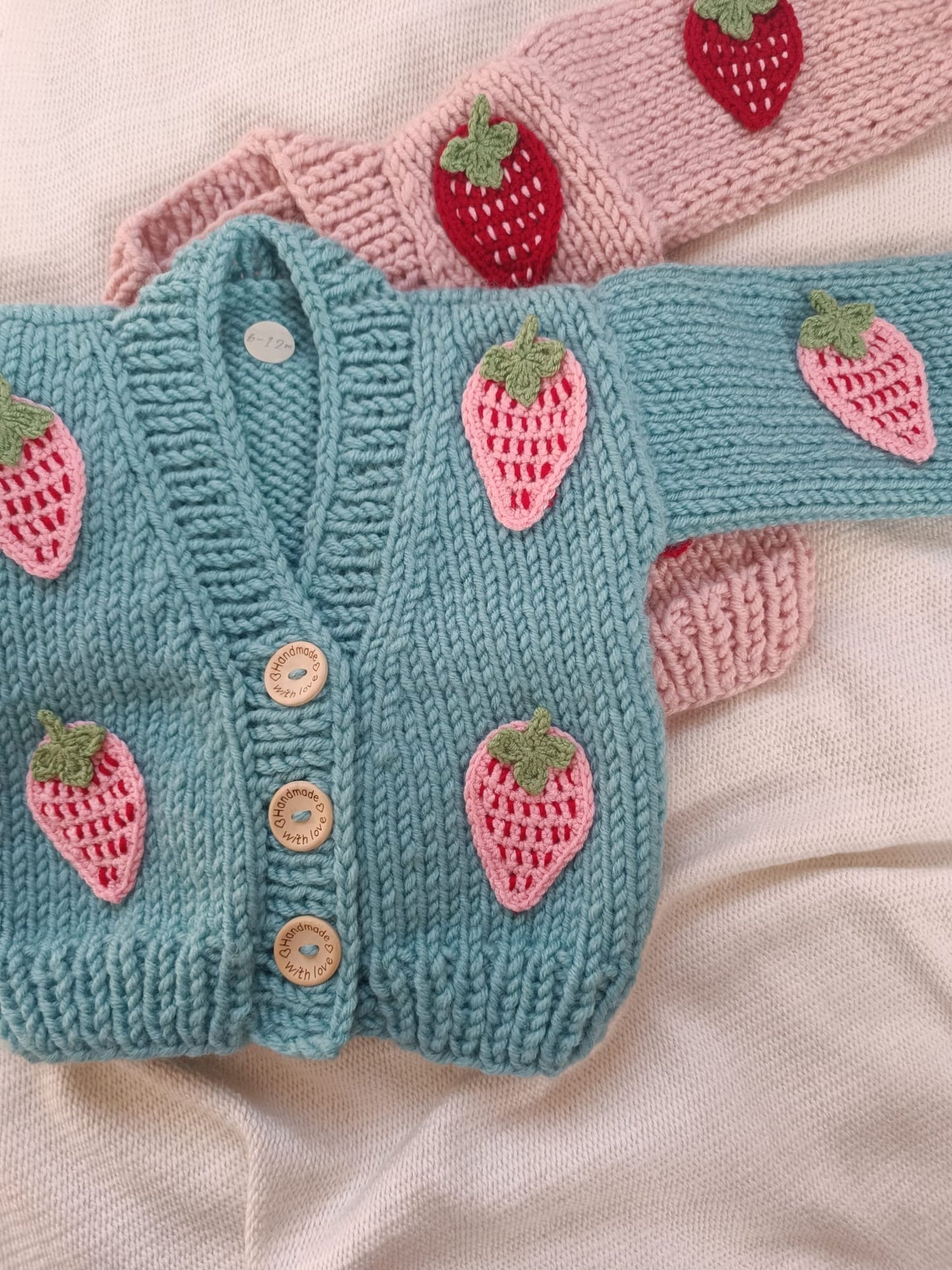 Handmade Strawberry cardigan (PREORDER)