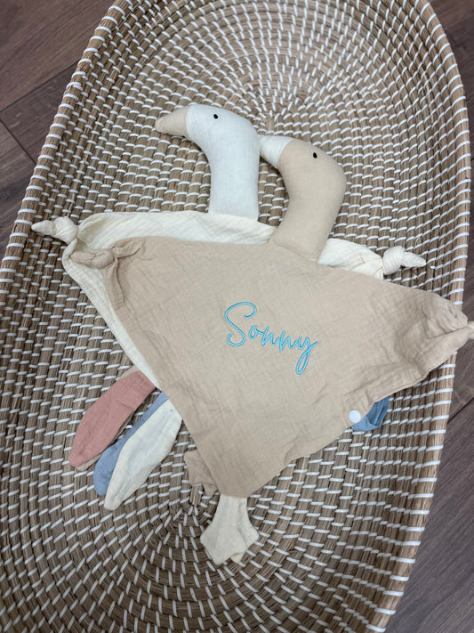 Personalised goose comforter
