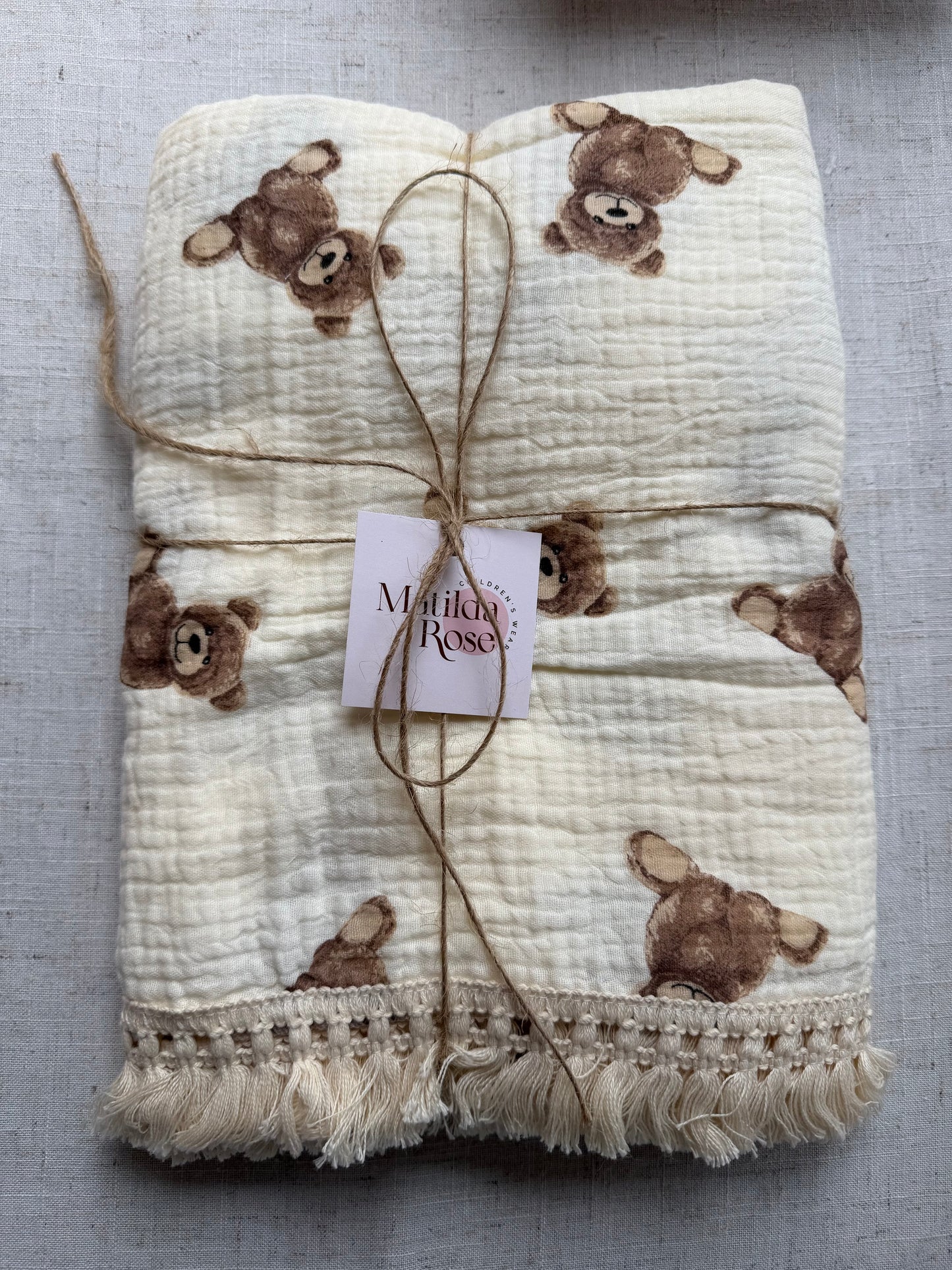 Swaddle tassel blanket - Large