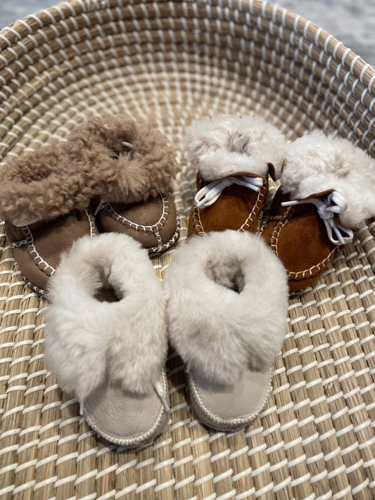 Handmade leather booties
