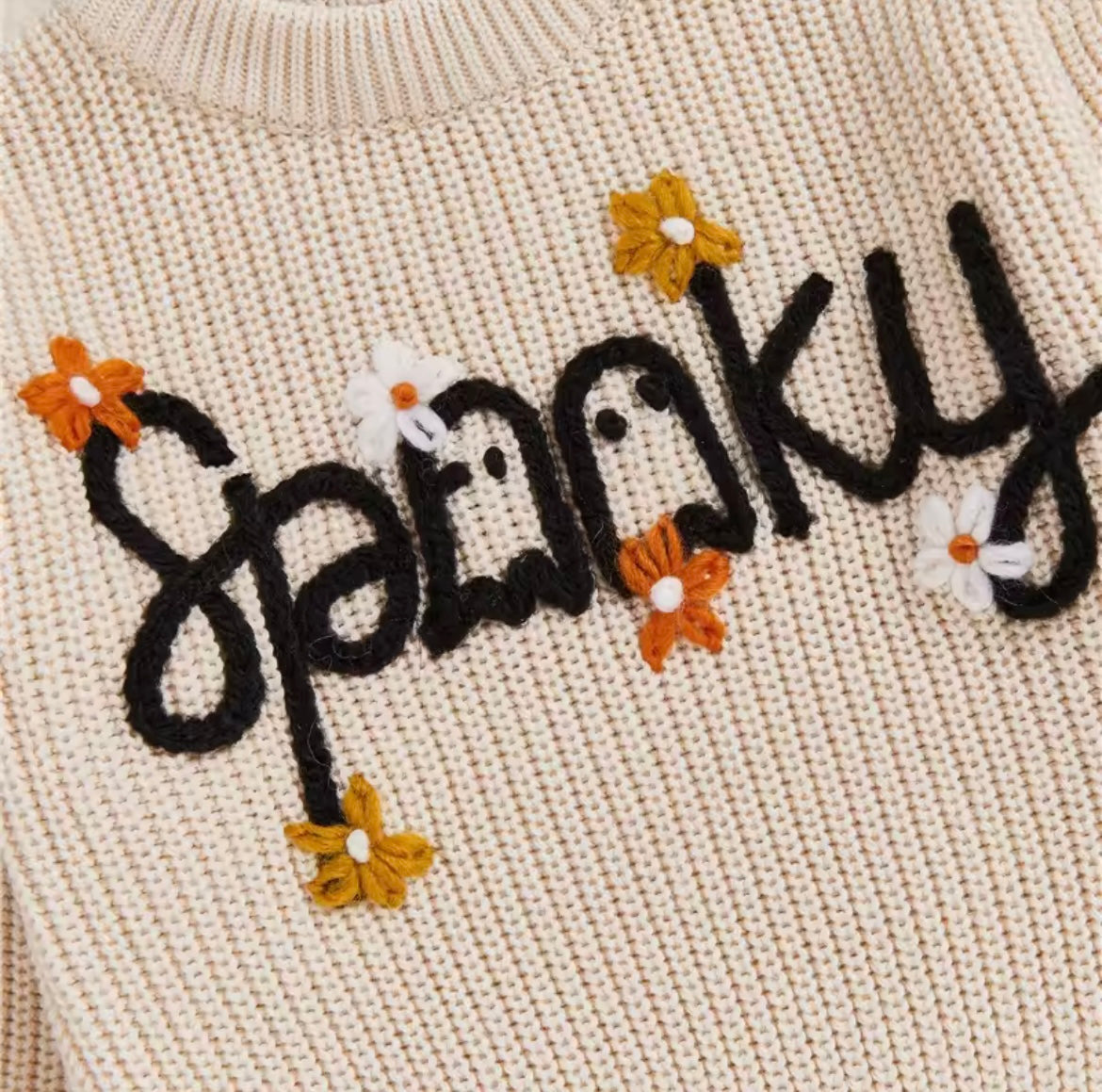 Floral spooky Halloween jumper - PREORDER
