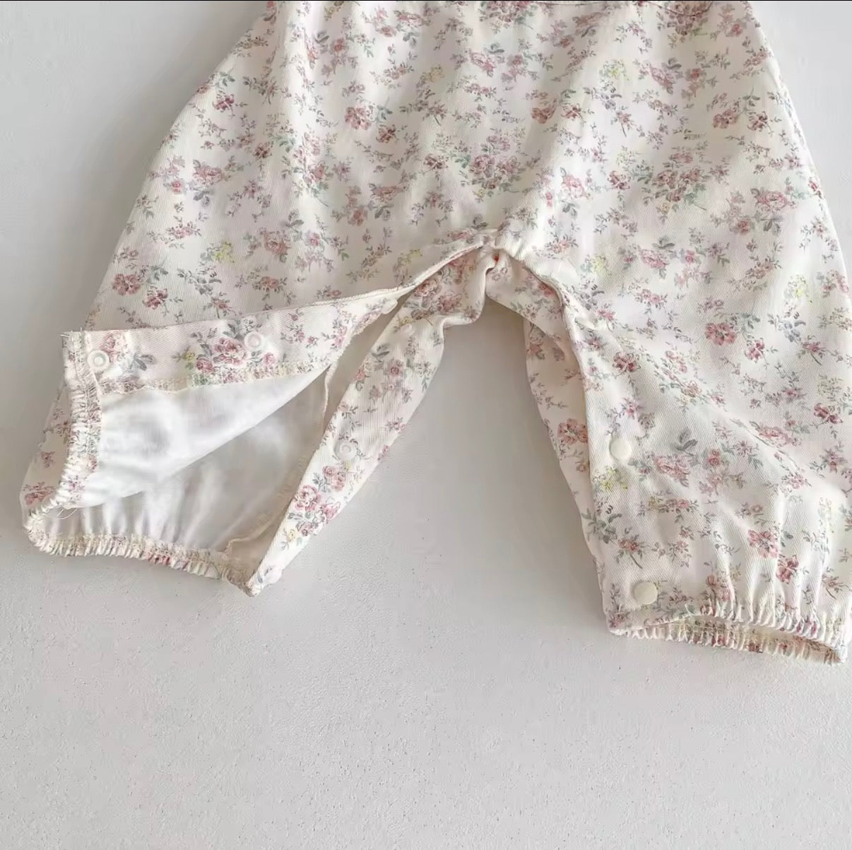 Floral dungarees