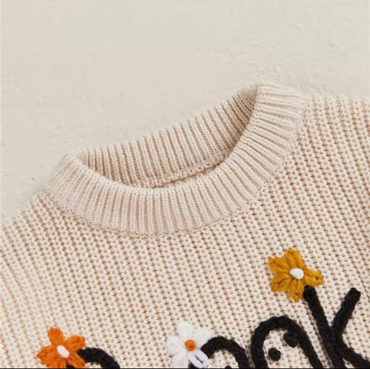 Floral spooky Halloween jumper - PREORDER