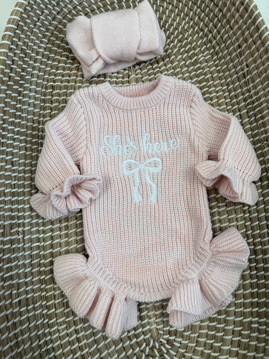 She’s here new born 2pc set