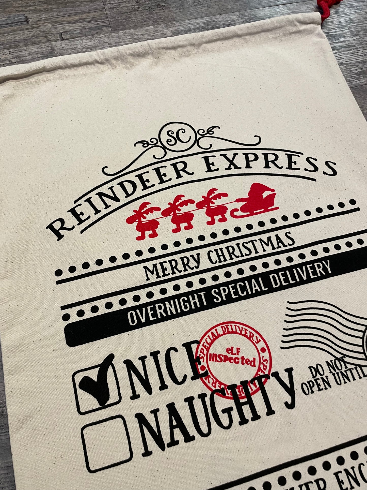 Personalised Christmas sack