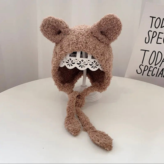 Fluffy bear hats