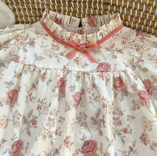 Floral vintage romper