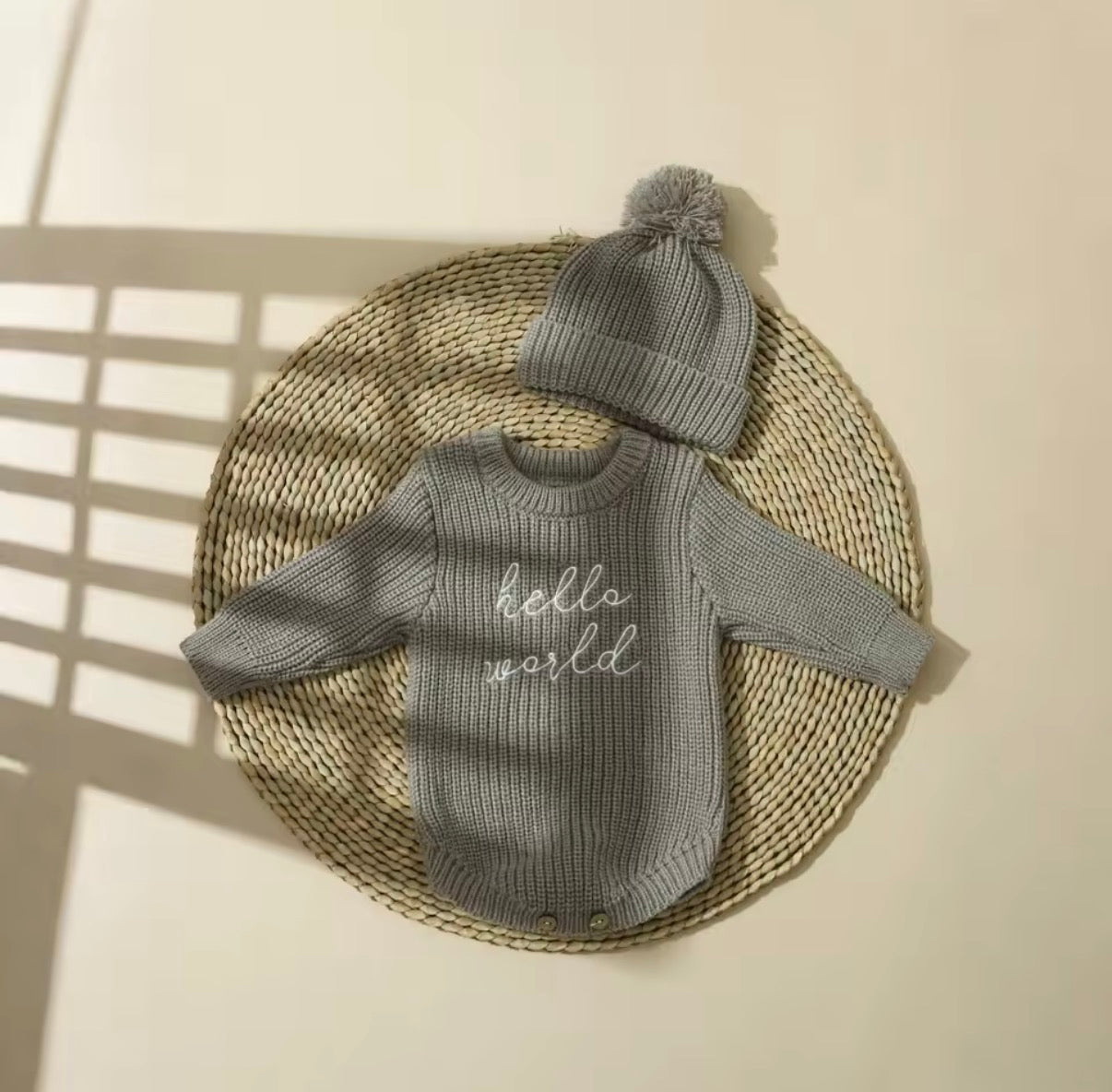 Hello World Knitted set