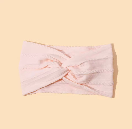 Cableknit Headbands - no bow