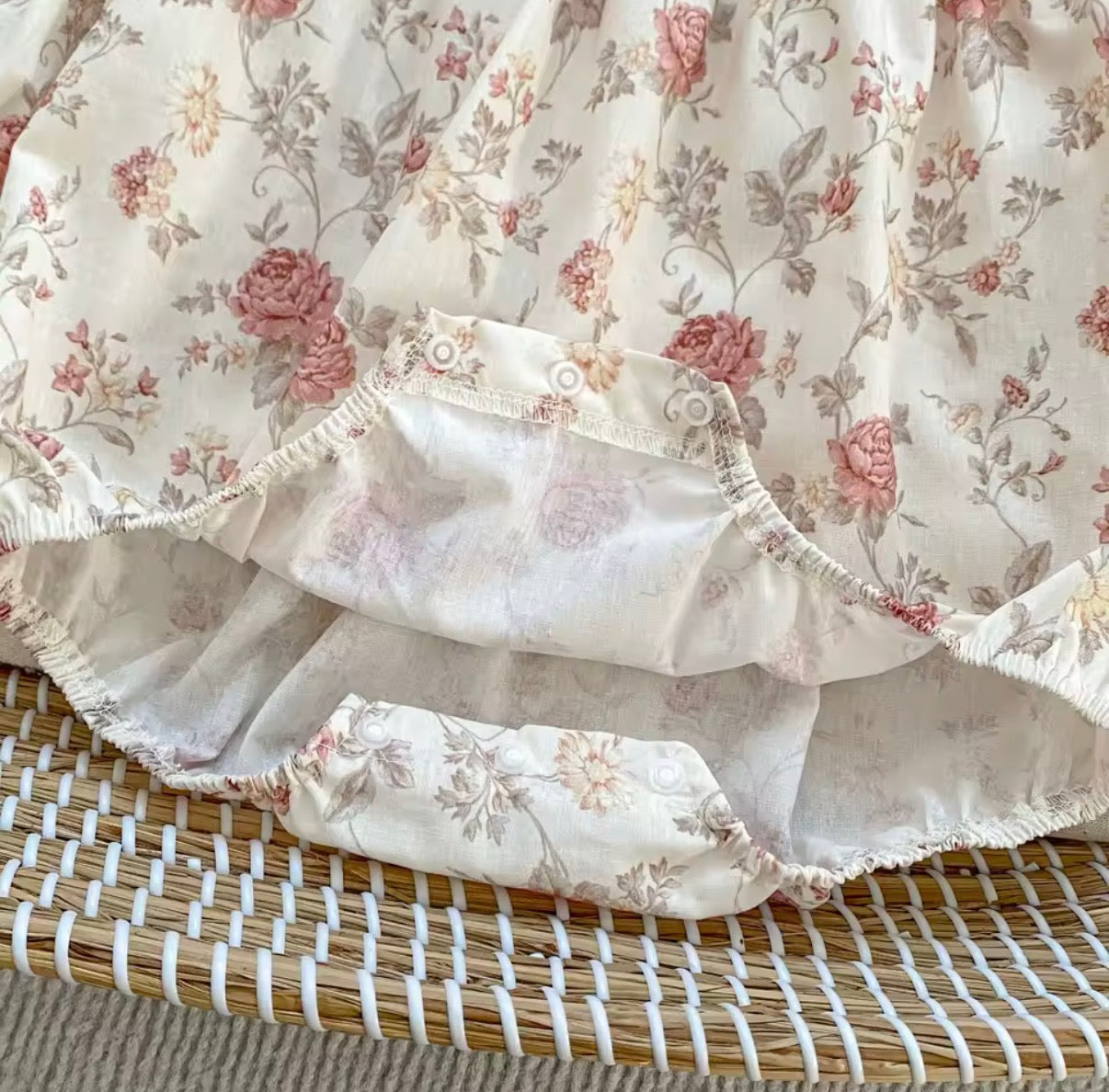Floral vintage romper