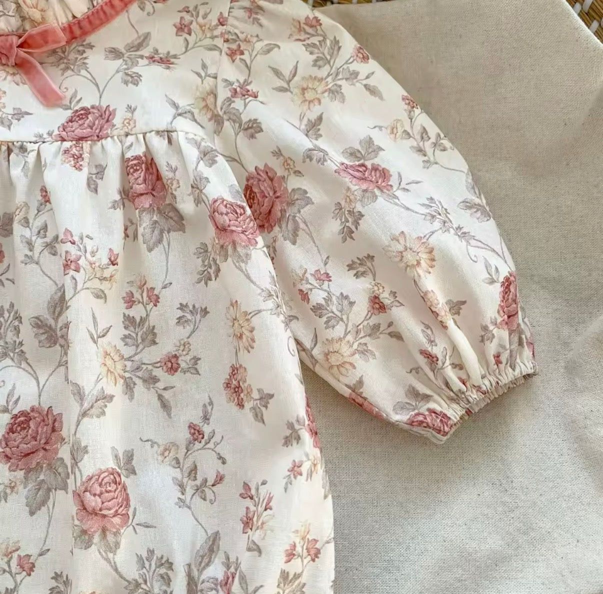 Floral vintage romper