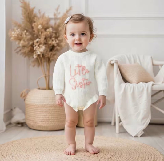 Little sister frill leg romper