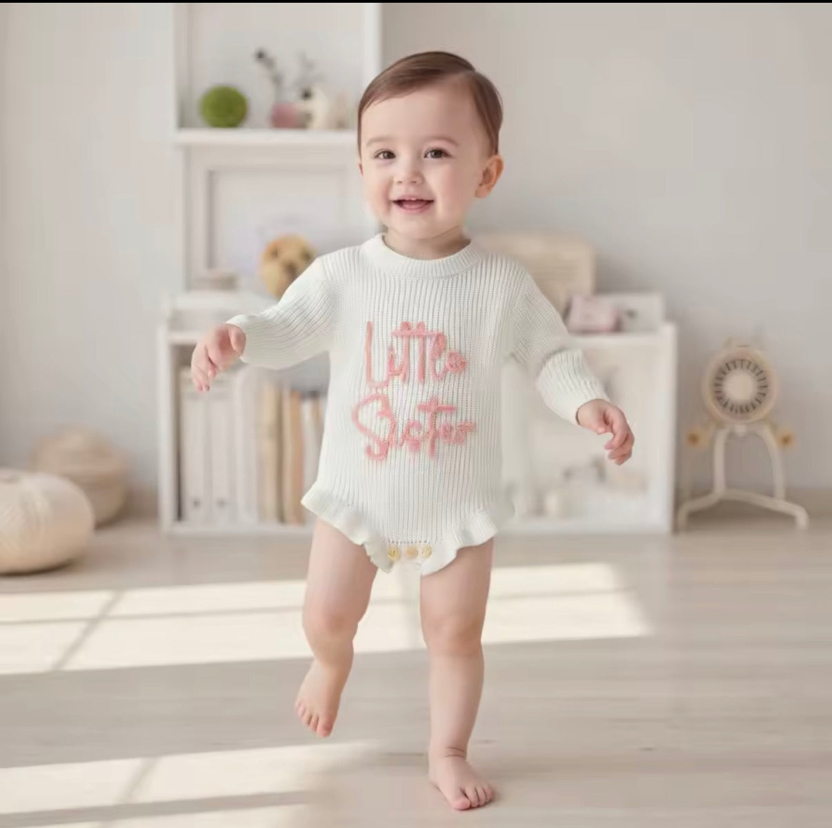 Little sister frill leg romper PREORDER