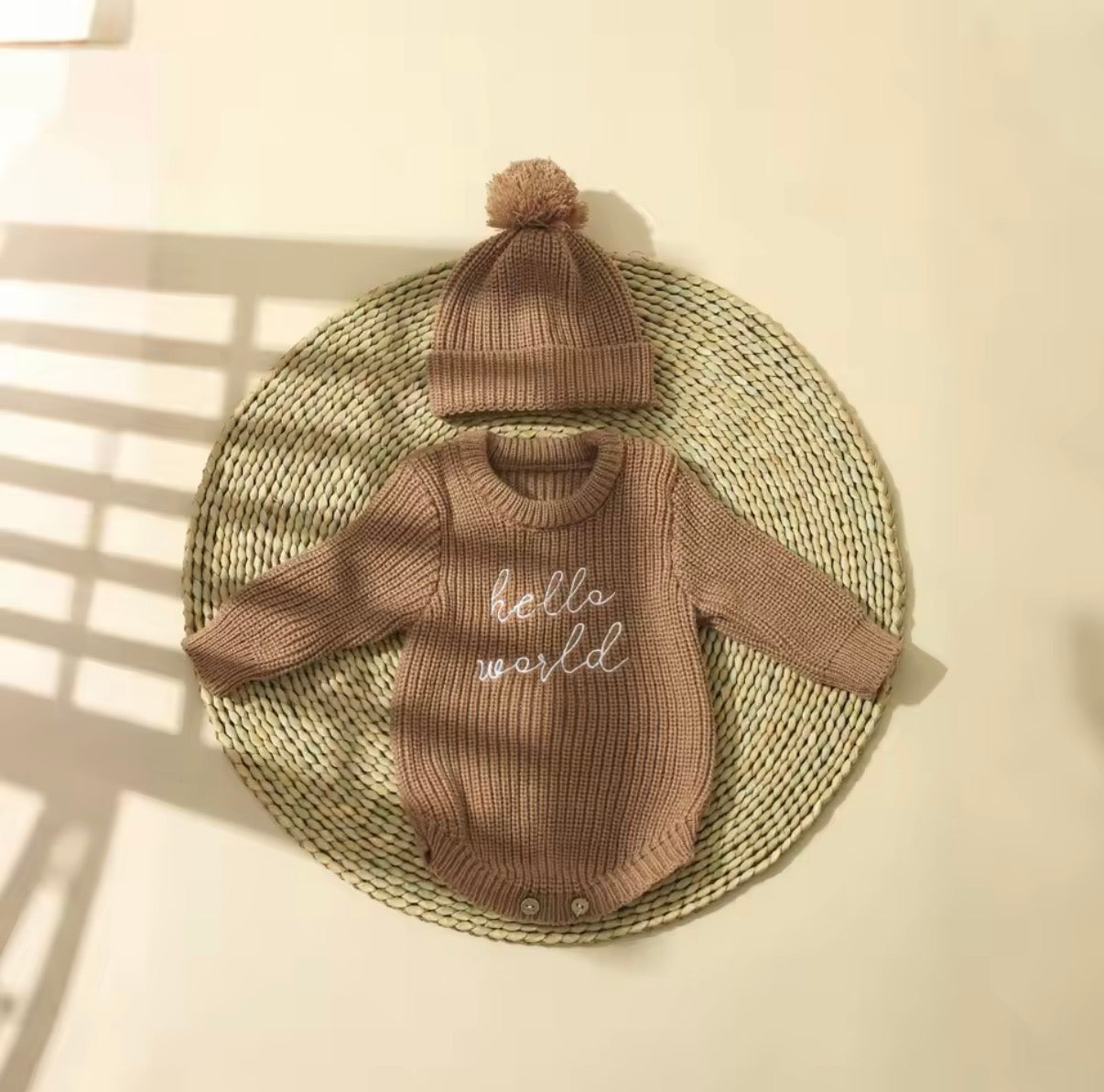 Hello World Knitted set