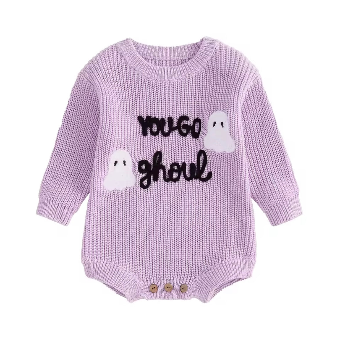 You go ghoul sweatshirt/romper