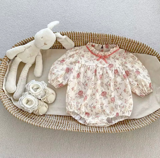 Floral vintage romper