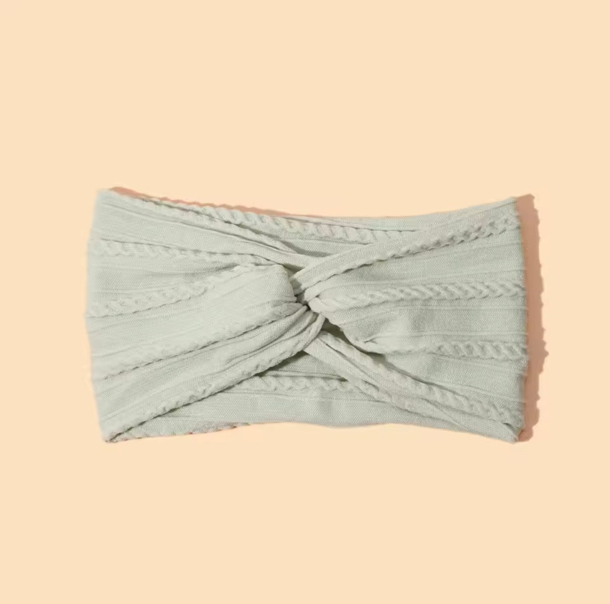 Cableknit Headbands - no bow
