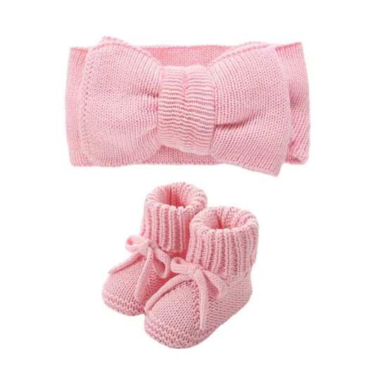 Headband and bootie gift box set