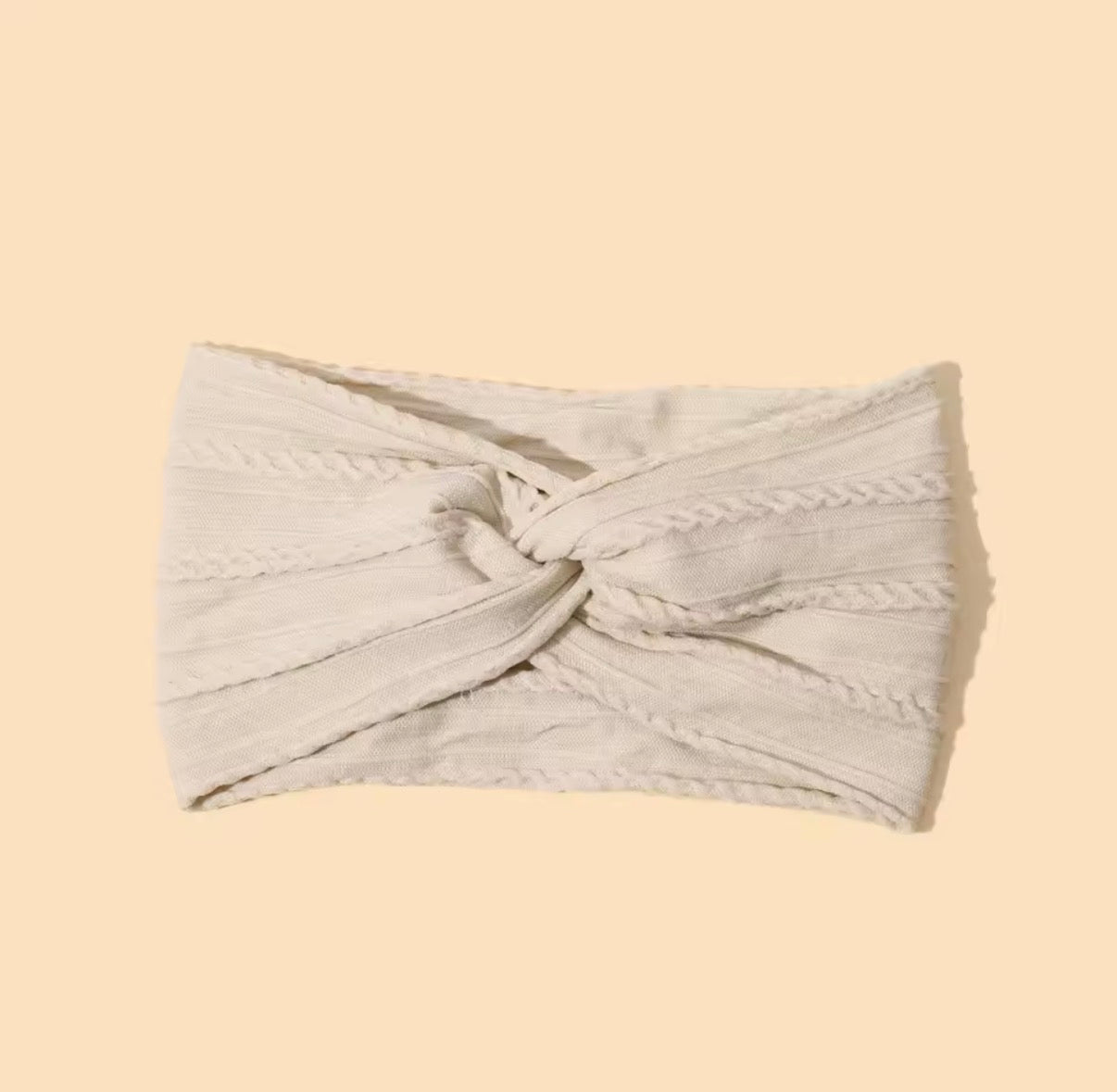 Cableknit Headbands - no bow