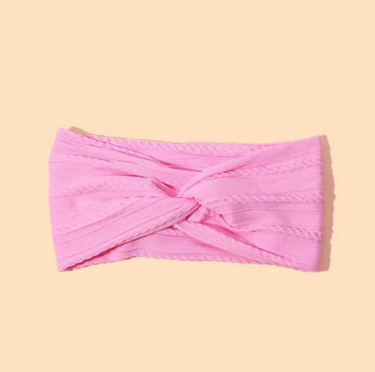 Cableknit Headbands - no bow