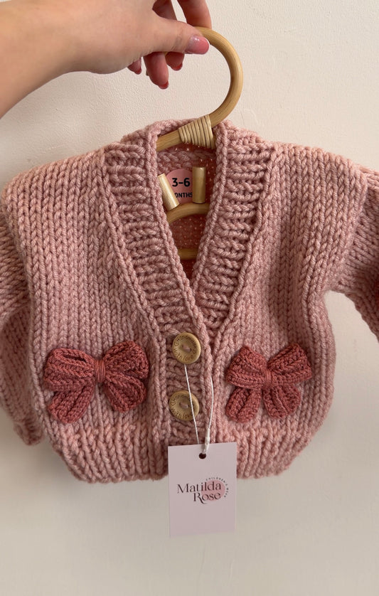 Handmade four bow cardigan (PREORDER)