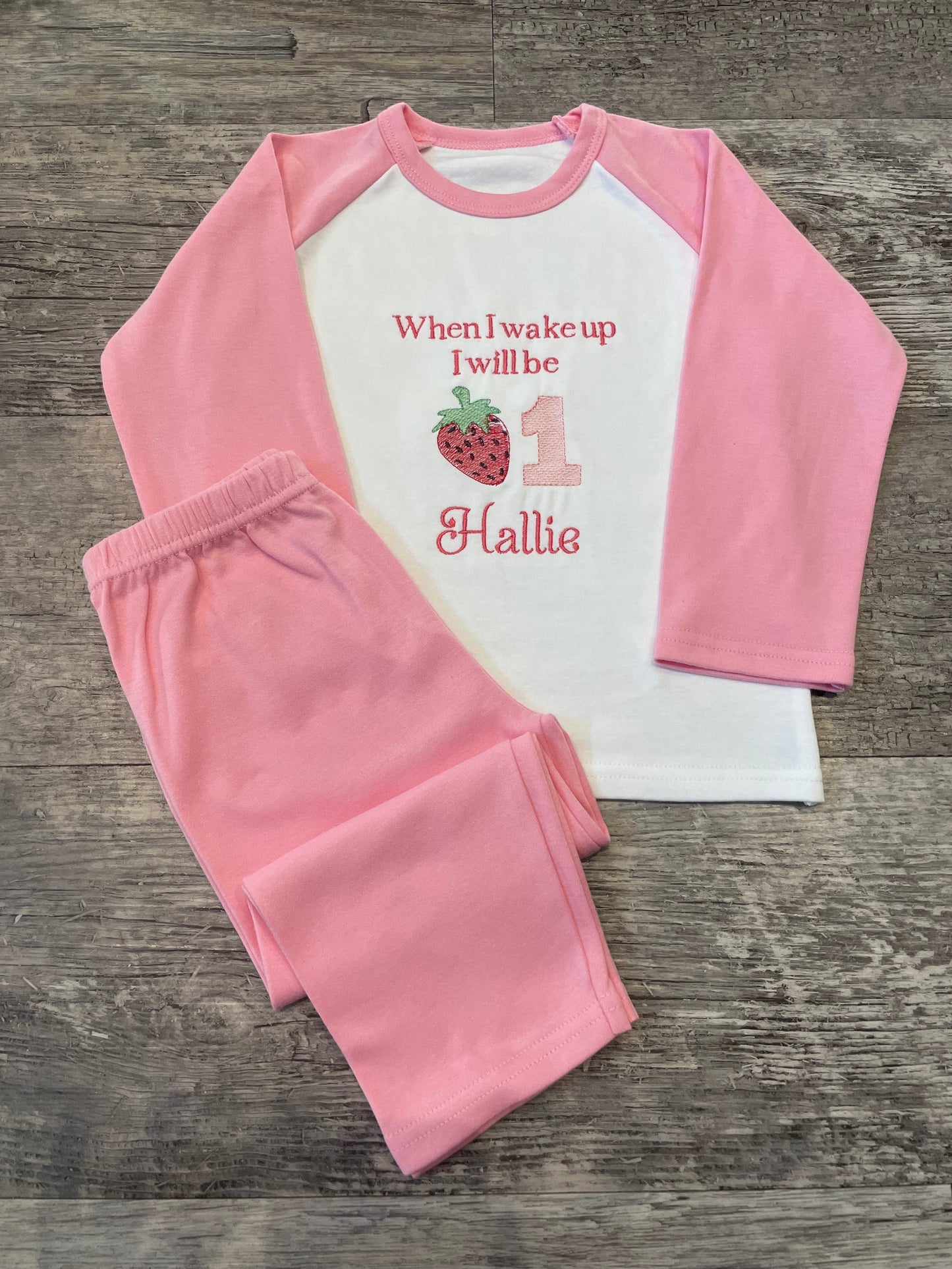 Personalised brushed cotton check pyjamas