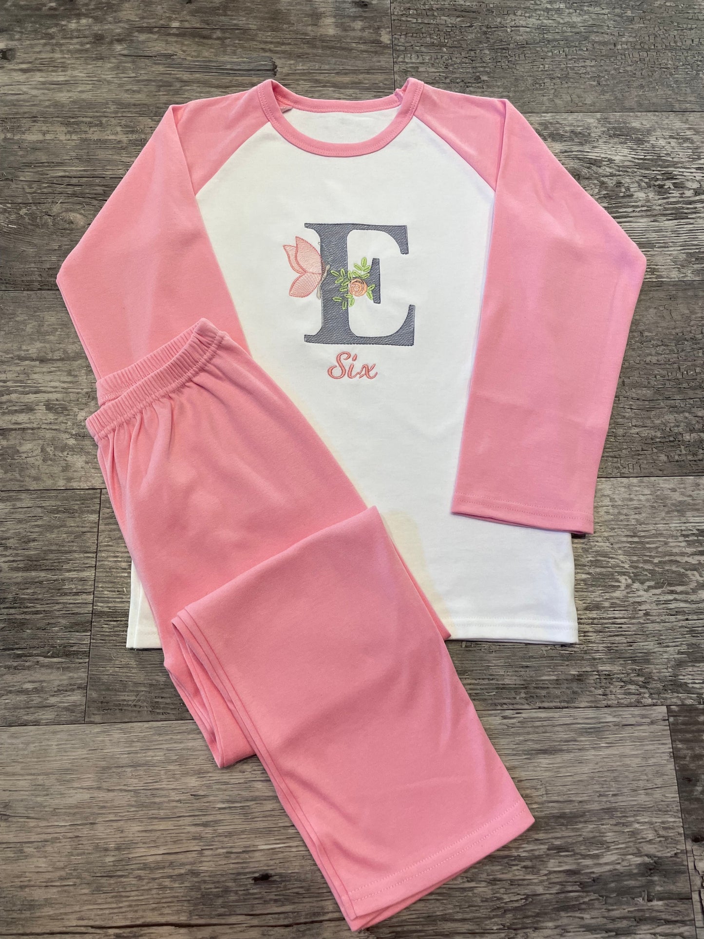 Personalised brushed cotton check pyjamas