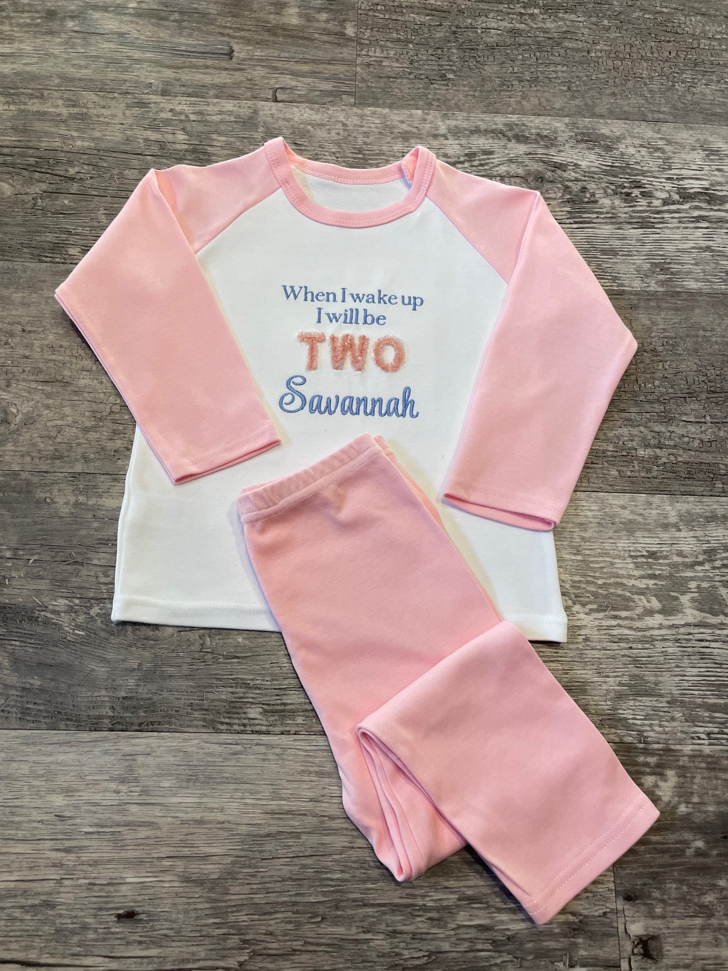 Personalised brushed cotton check pyjamas