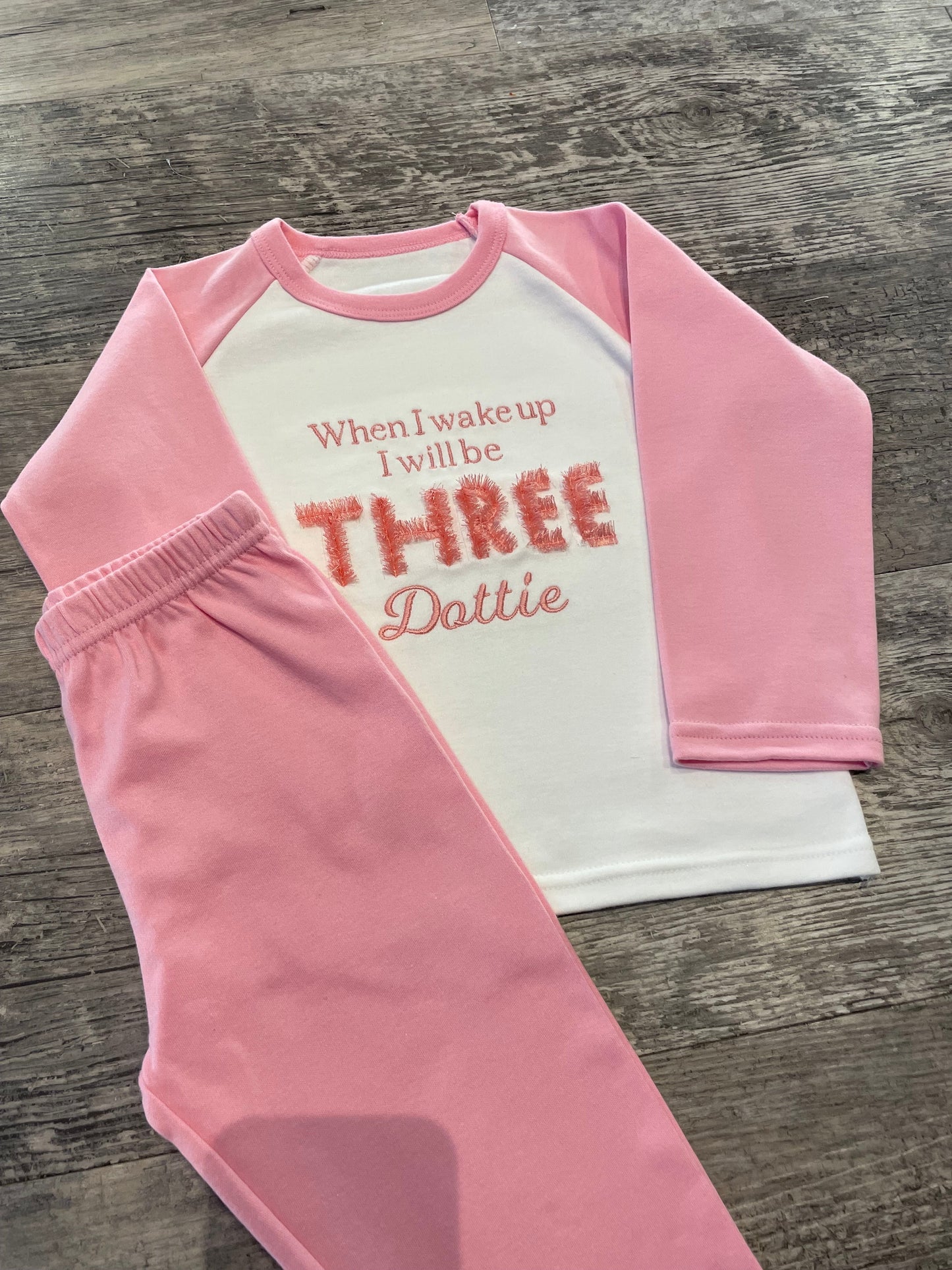Personalised brushed cotton check pyjamas