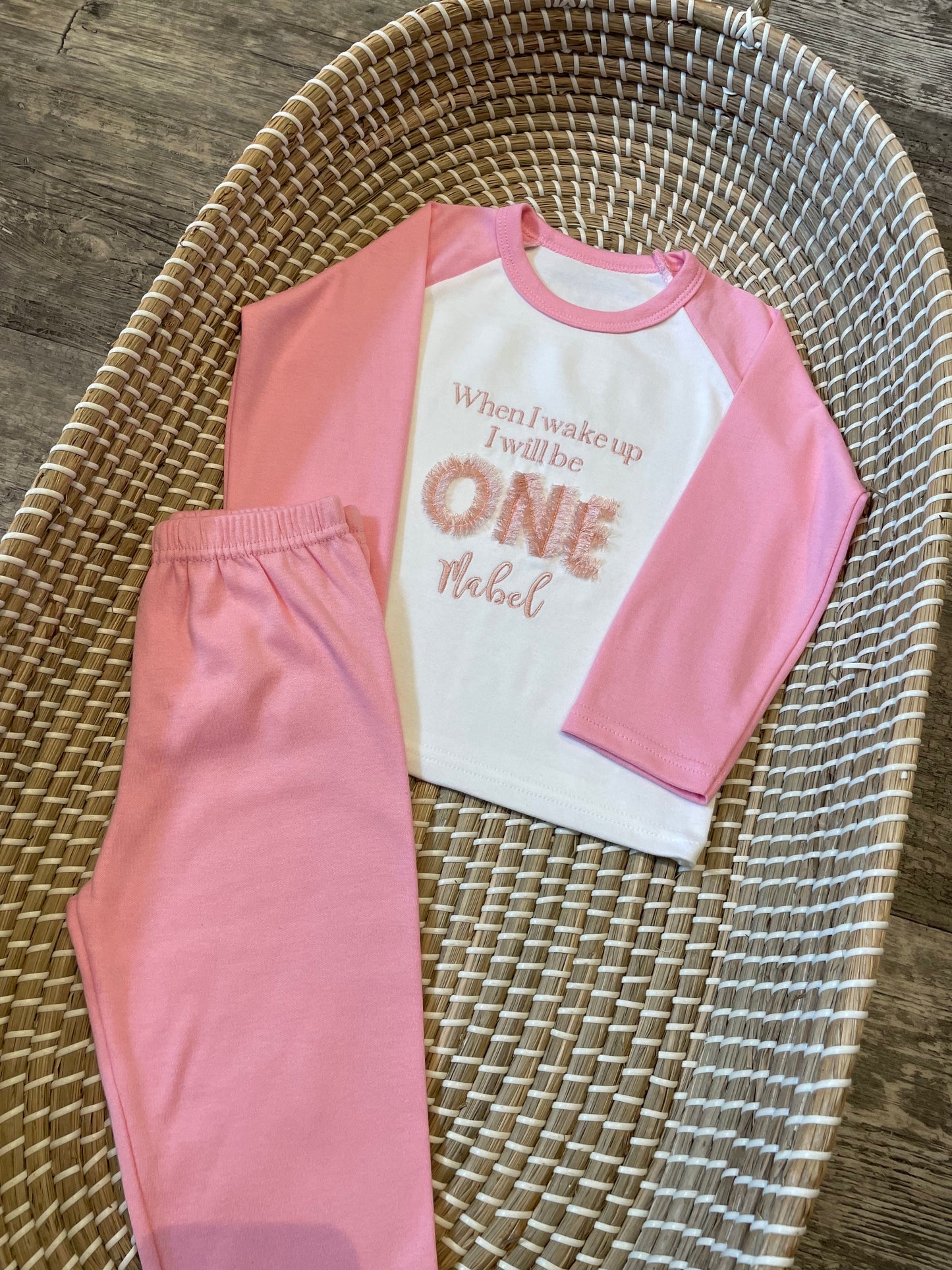Personalised brushed cotton check pyjamas