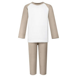 Personalised valentines plain cotton pyjamas
