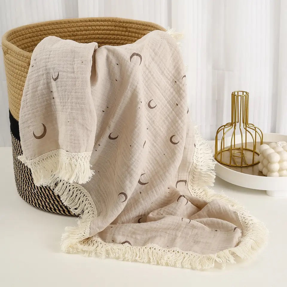 Swaddle tassel blanket - Large