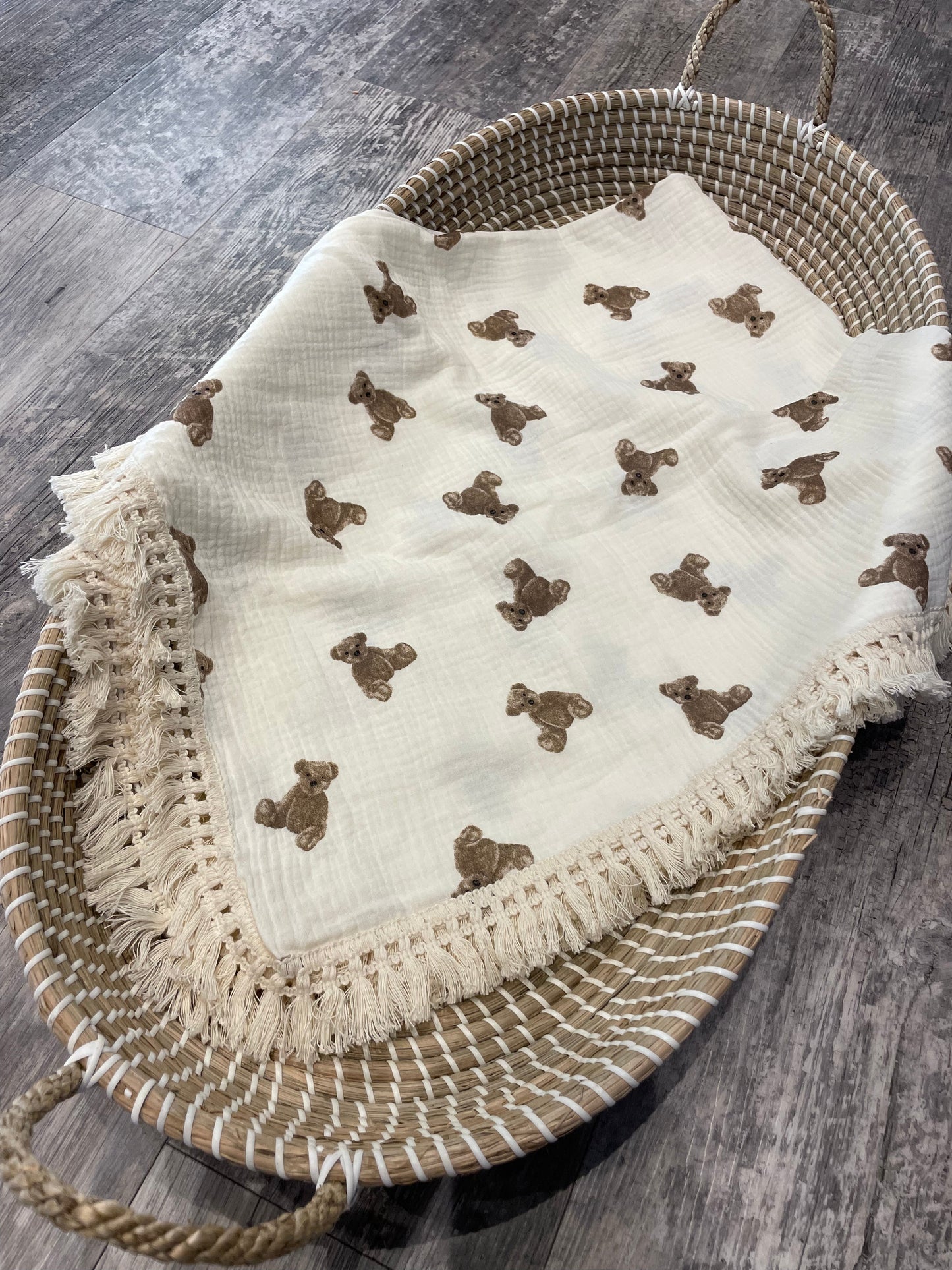 Swaddle tassel blanket - Large