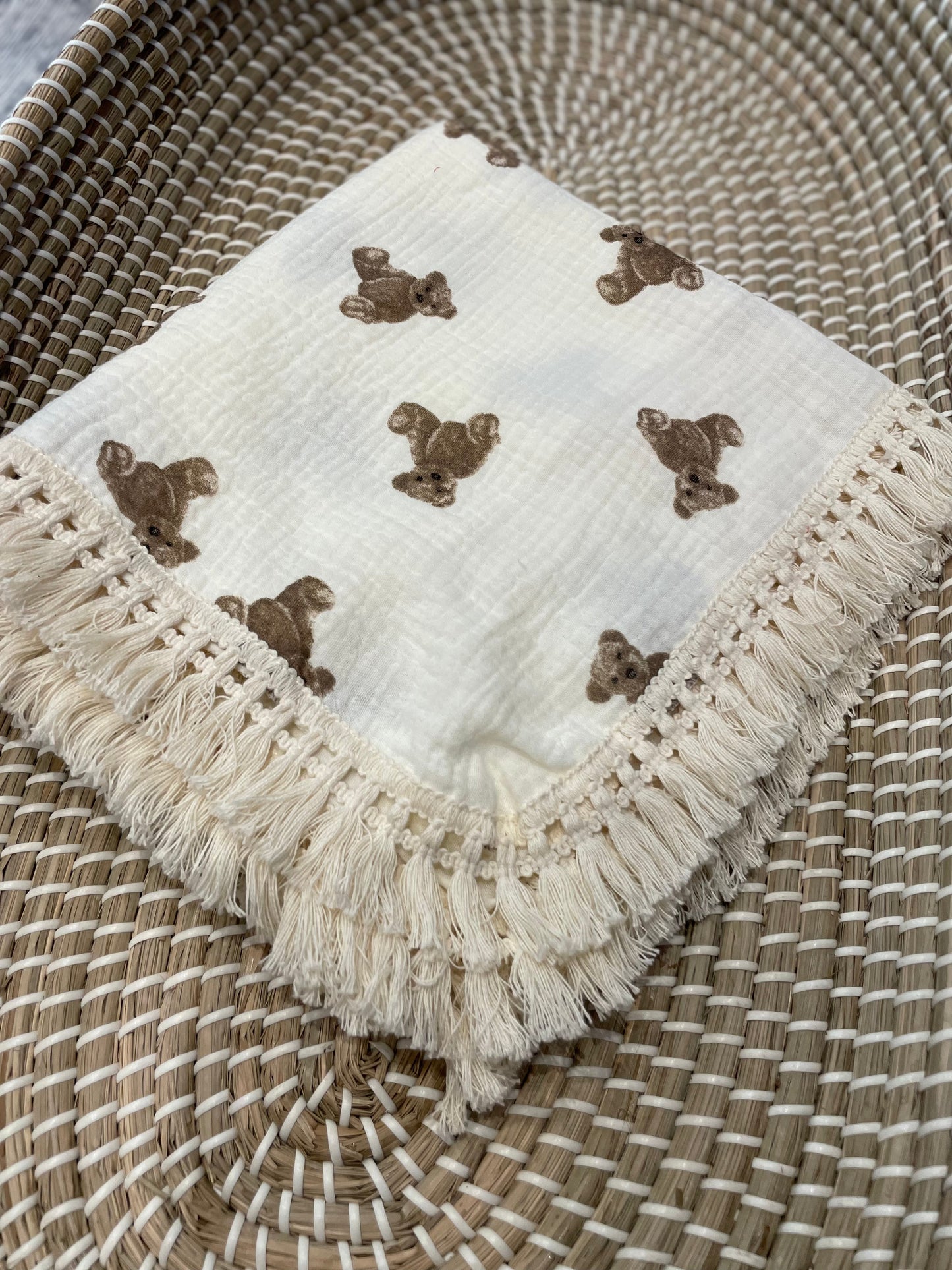 Swaddle tassel blanket - Large