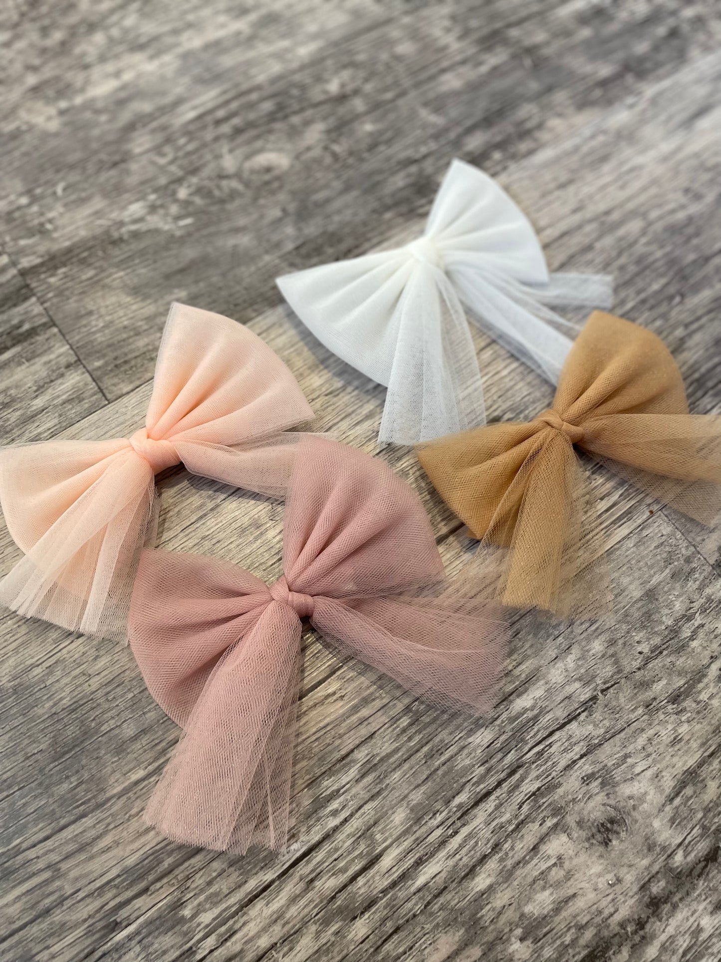 Large tulle bow