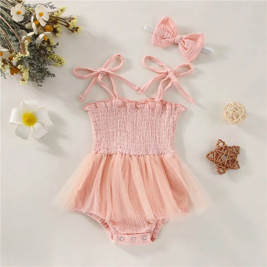 Pink tutu romper