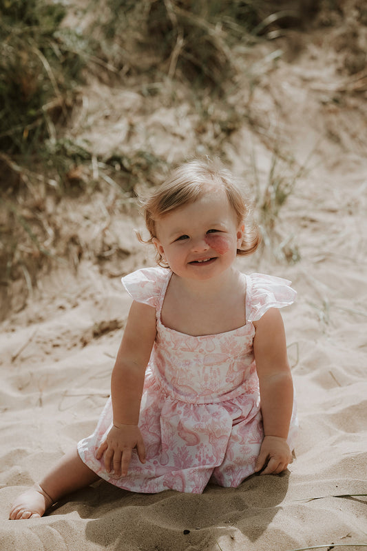 Pink bunny romper set