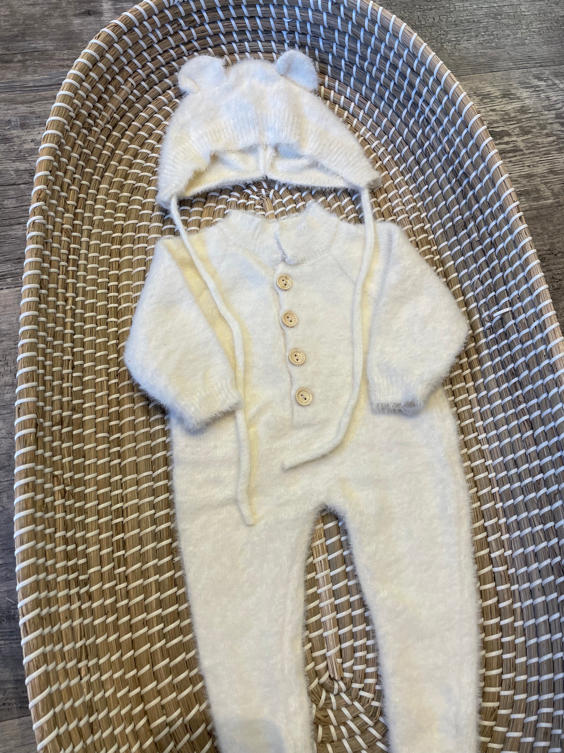 White fluffy onesie Matilda Rose children s wear