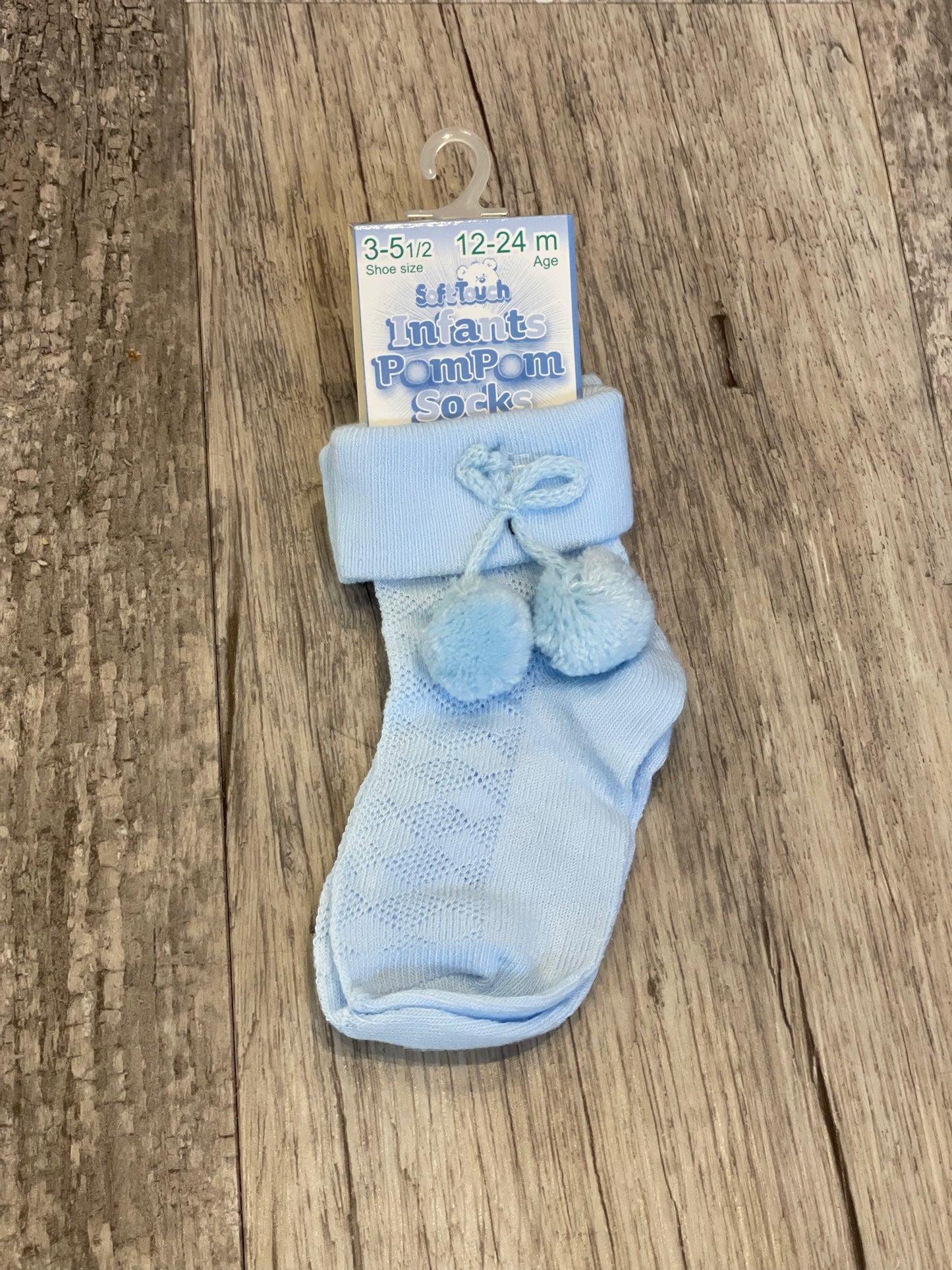 Pom Pom socks - Blue