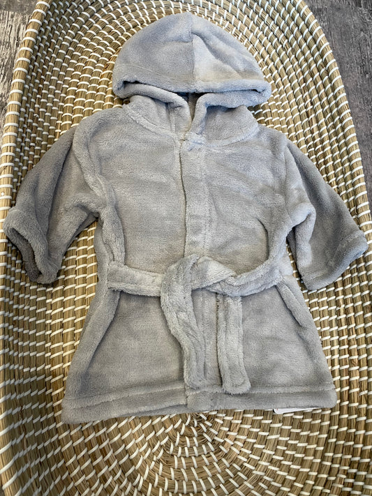 Personalised grey dressing gown