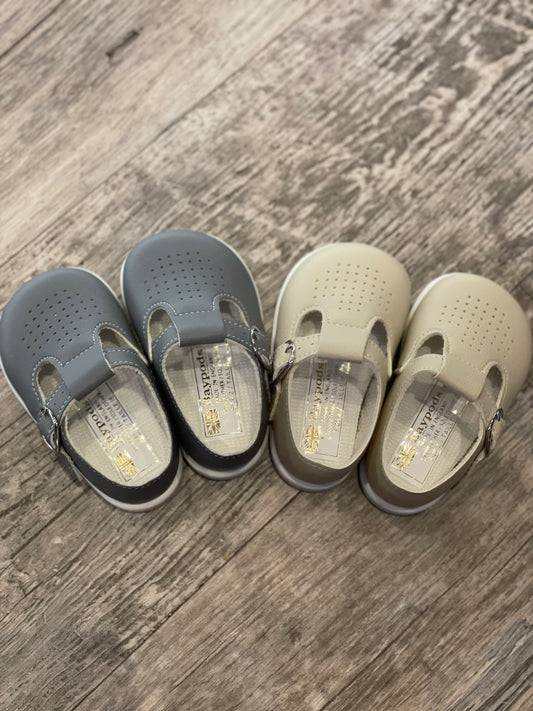 Grey hard sole shoes