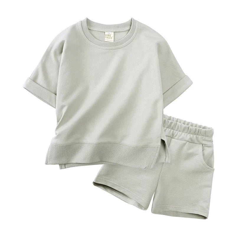 Stone T-shirt and shorts