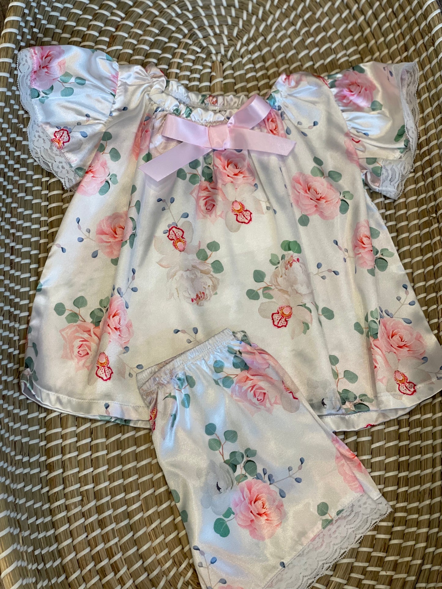 The Camelia Silk Pyjamas Set